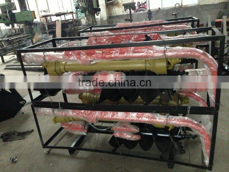 Tractor 3 point hitch Post hole digger with different size augers