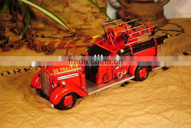 Fire truck model with paint