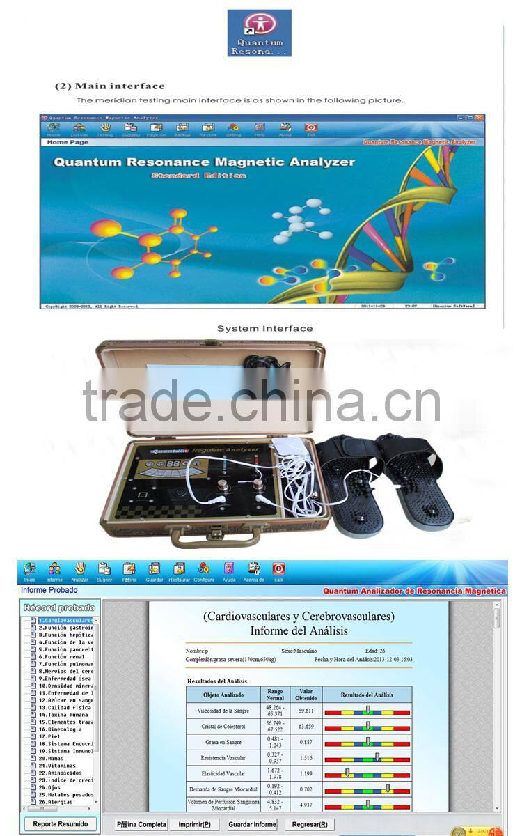 2017 Manufacturers 100% Free Updated Sub-health BIO Meridian detector with CE