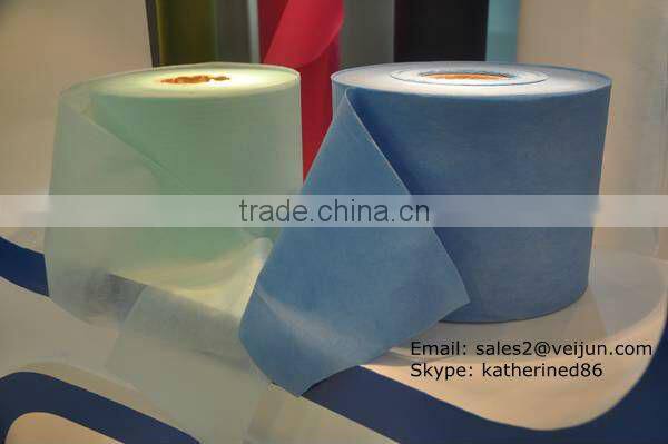 High quality fabric supplier with blue medical pp sms nonwoven fabric