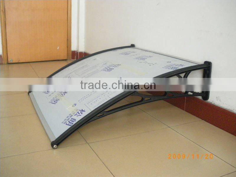 polycarbonate blue window canopy & awning