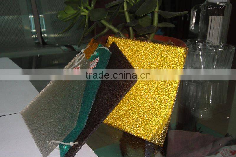 5mm polycarbonat embossed sheet for building materials