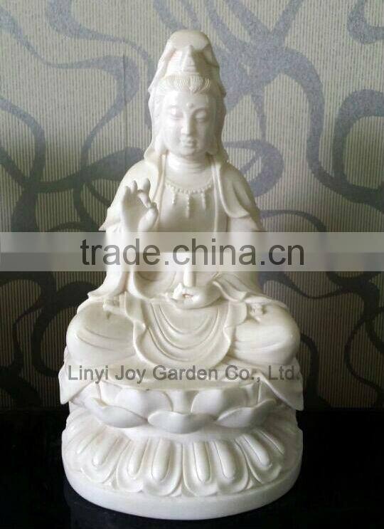 Home Deoc White Marble Guanyin Statue