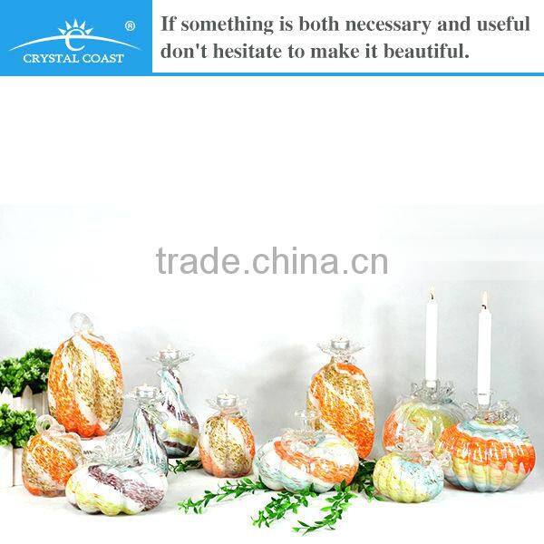 glass decoration glass craft pumpkin halloween decoration