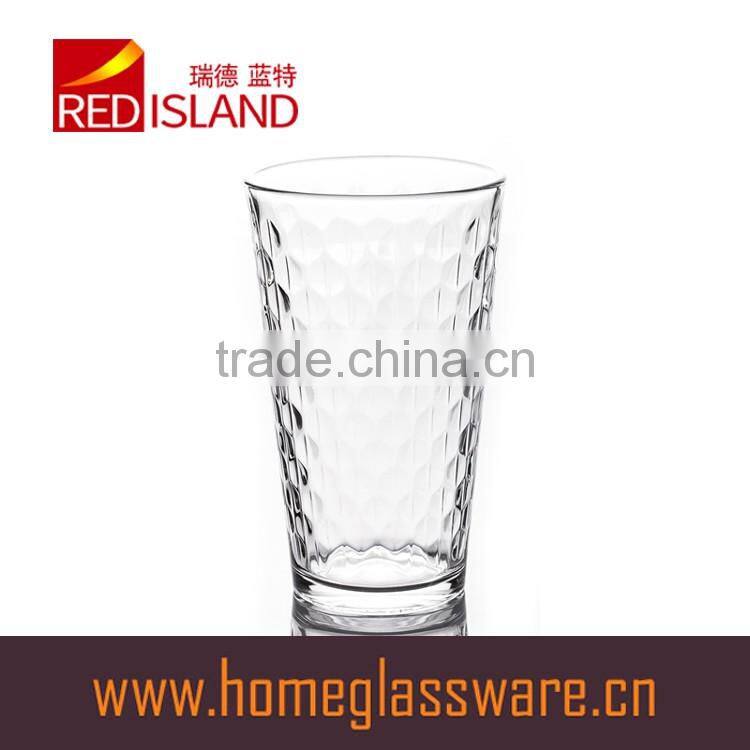 480ml classic color sprayed glass cup for drinking