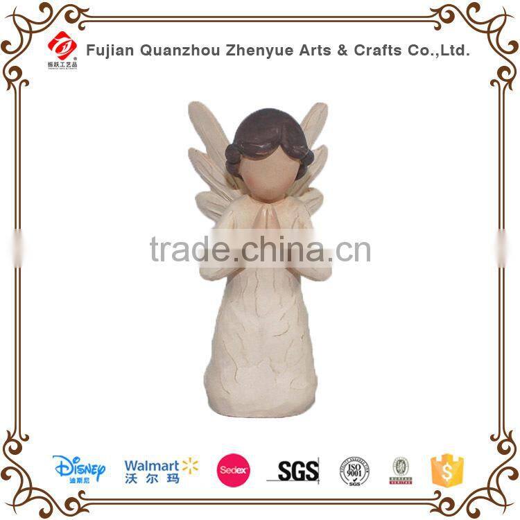 Hot selling wood resin Angel statue crafts