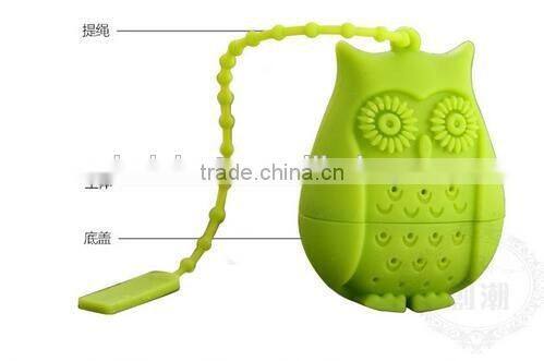 CY166 Owl Tea Infuser Adjustable Silicone Loose Leaf Tea Strainers