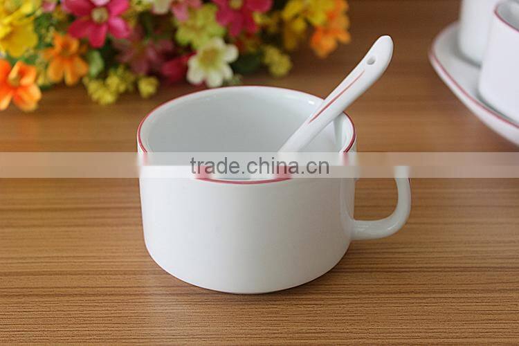 China manufacturers custom design ceramic 5pc breakfast tea set