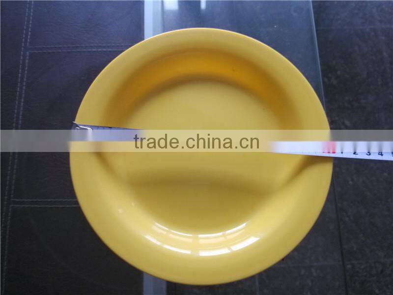 BPA free round salad bowl christmas lastic plate