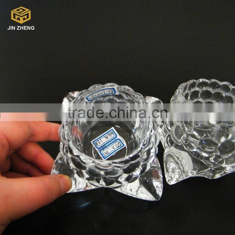 Beautiful Petal glass candle holder, crystal glass candle jar