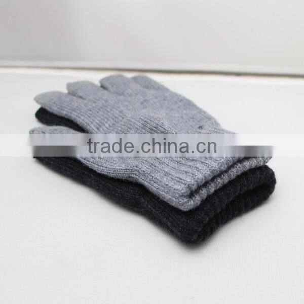 Wholesale factory 100% winter long warm wool felt knitted gloves