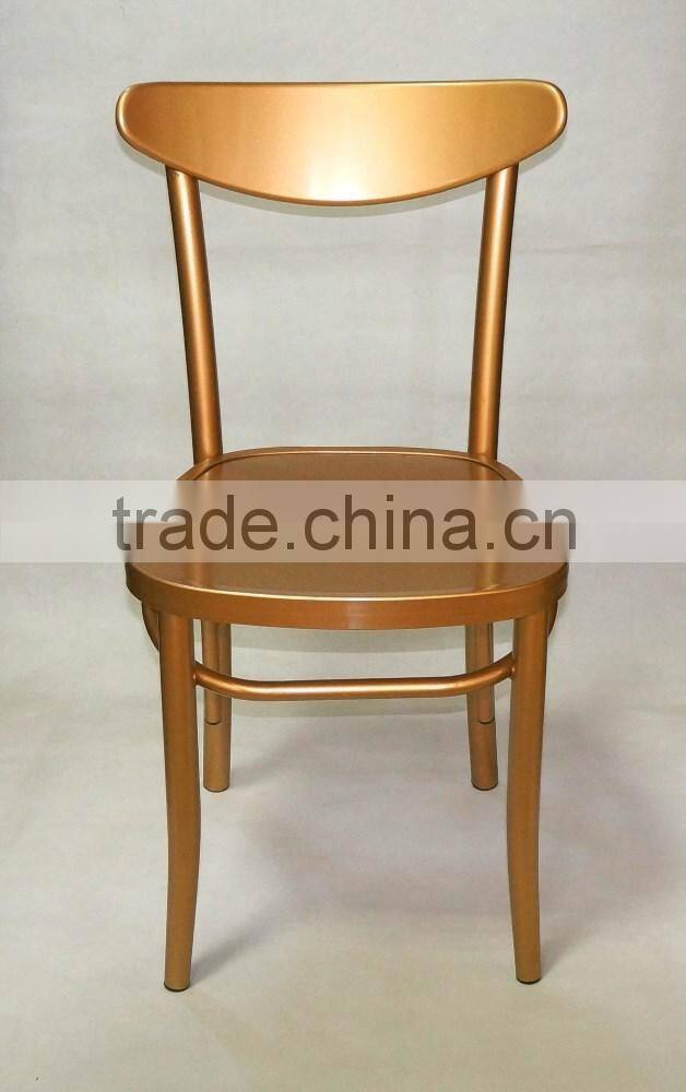 golden aluminum wedding chair LQ-FC200