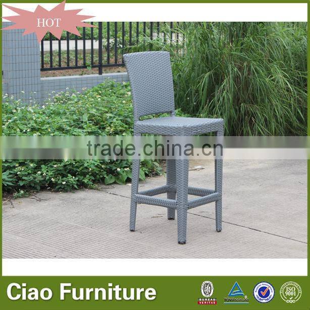 Outdoor used bar furniture rattan bar stool