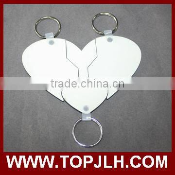 2017 Hot sell custom printed key ring/blank MDF key chain for sublimation