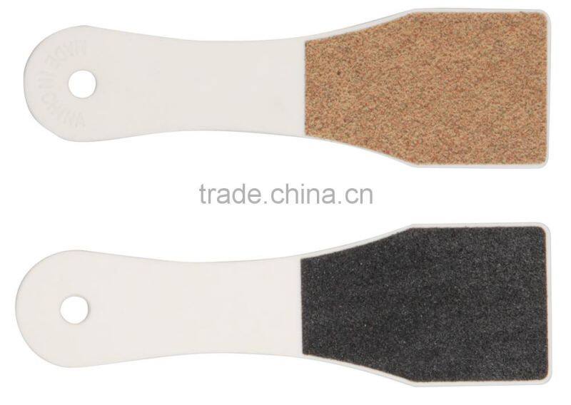 Sandpaper foot file with plastic handle,foot file with callus cleaning