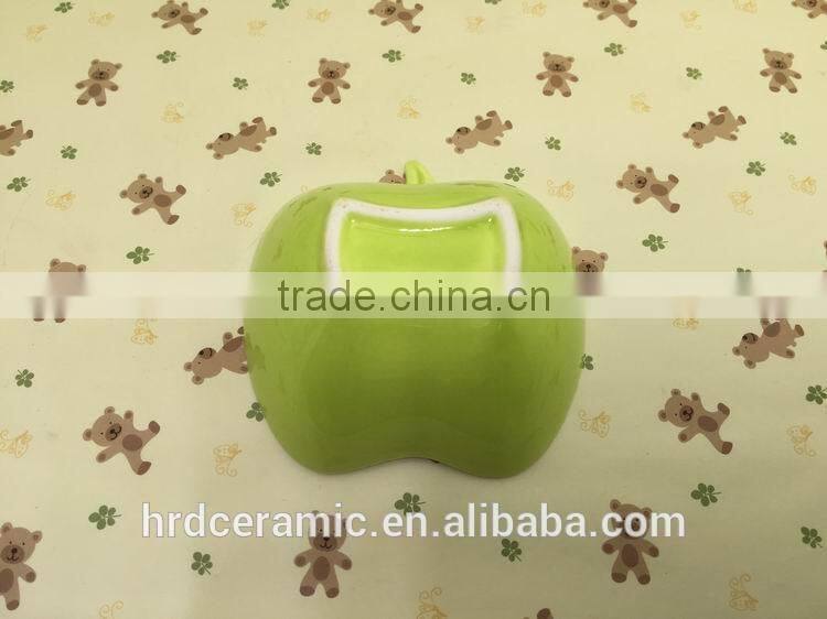 Stocked apple shape Porcelain food dish/soap dish/salad bowl