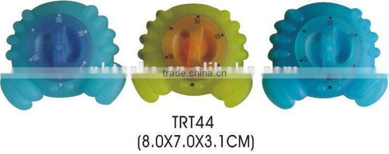 Plastic crab shape kitchen soud timer/mechanical timer