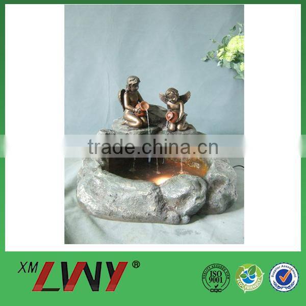 Best selling hall decoration angels resin water fountain for wedding
