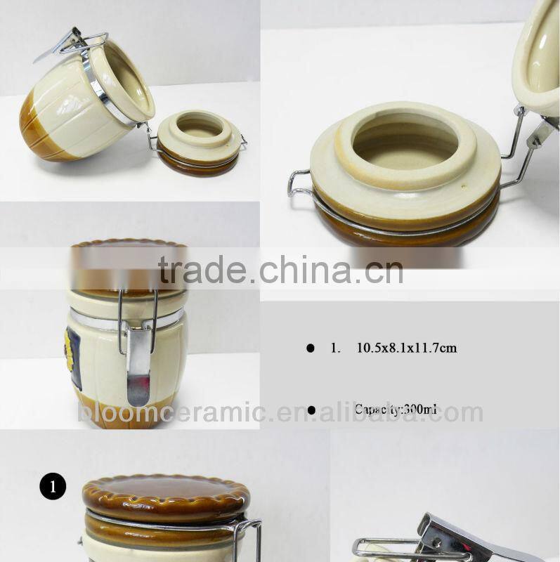 Porcelain sealed for food jars
