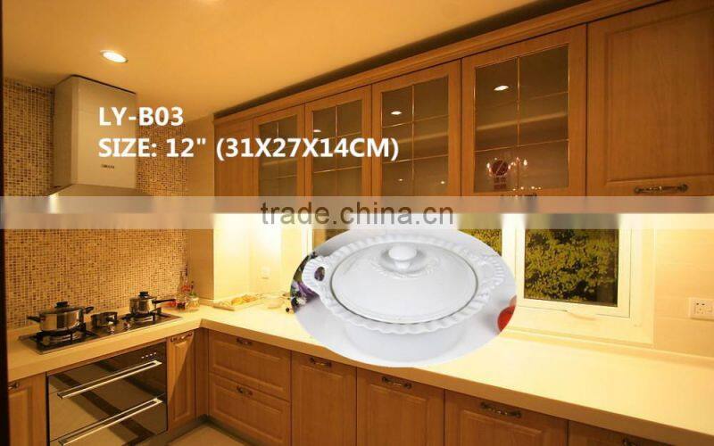 17.5" /5 Pcs porcelain ceramic bakeware set with lid,pocelain baking pot set,ceramic BBQ cooking pan set,ceramic cookware