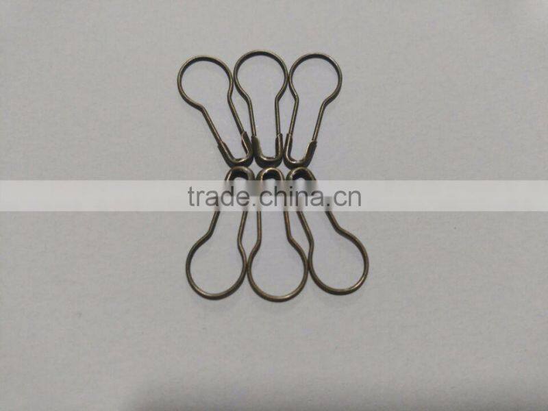 pear shape safety pin for hangtag