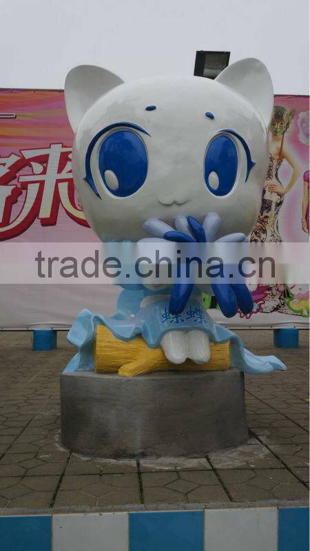 Fiberglass pig mascot