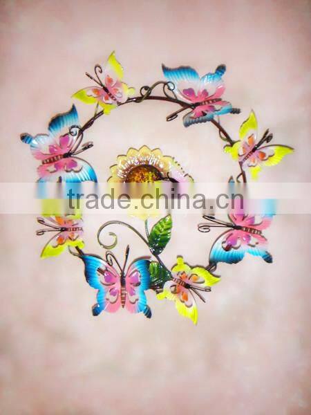 Cheap popular metal butterfly wall art for home