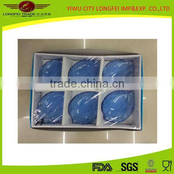 6Pcs Corn Shaped Colorful Mini Glass Bowl Set