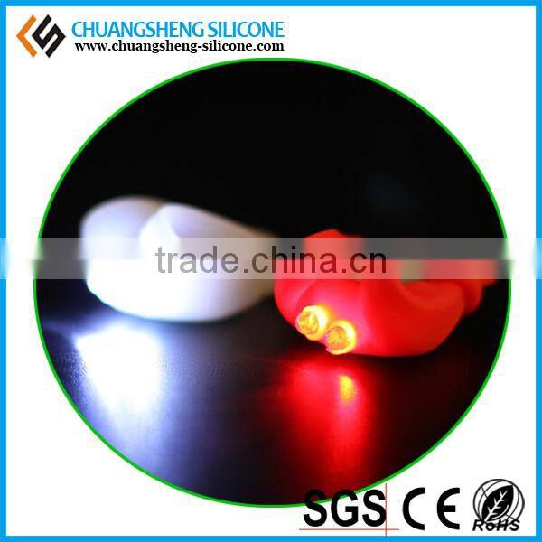 Differen design with different colorful silicone mountain bike parts light