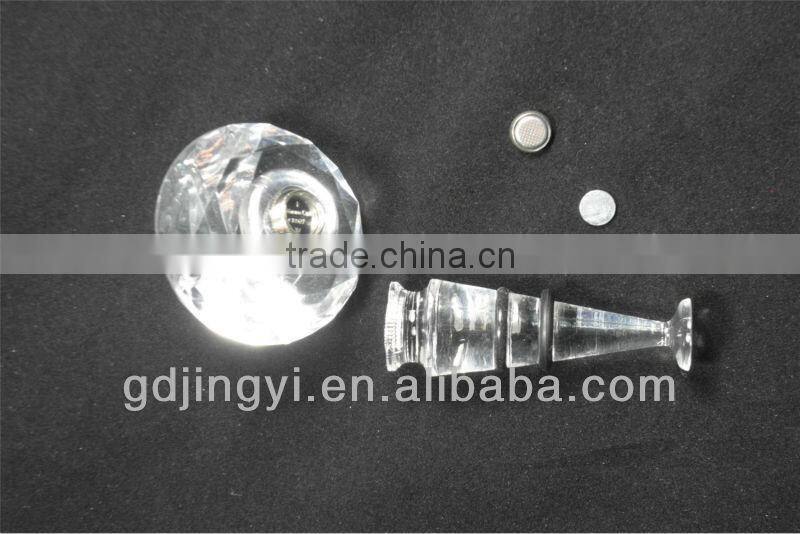 Acrylic barwares LED wine stopper