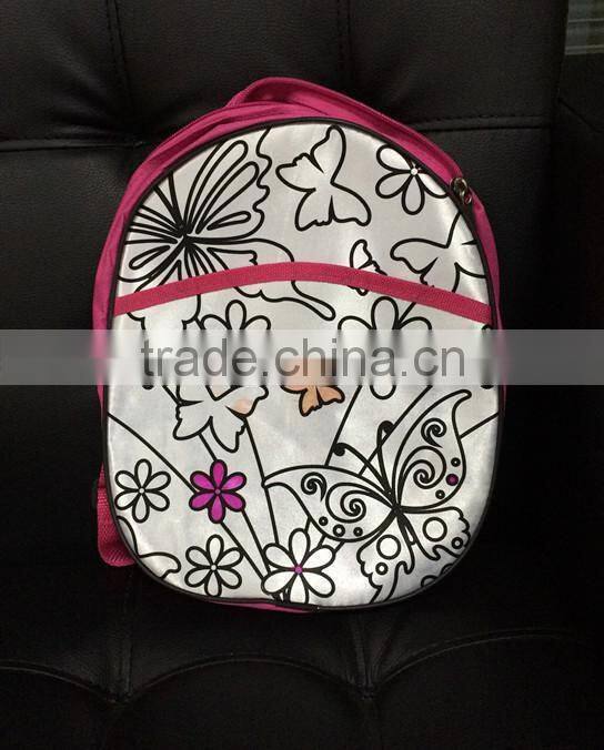 Animation style DIY schoolbag graffiti bag children backpack