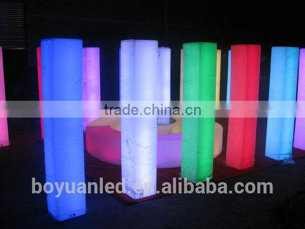 Led waterproof rechargeable illuminated outdoor pub pillar