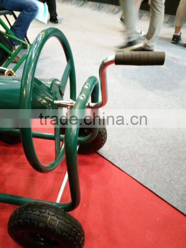 Metal four wheel Firm Garden Hose Reel Cart TC4710