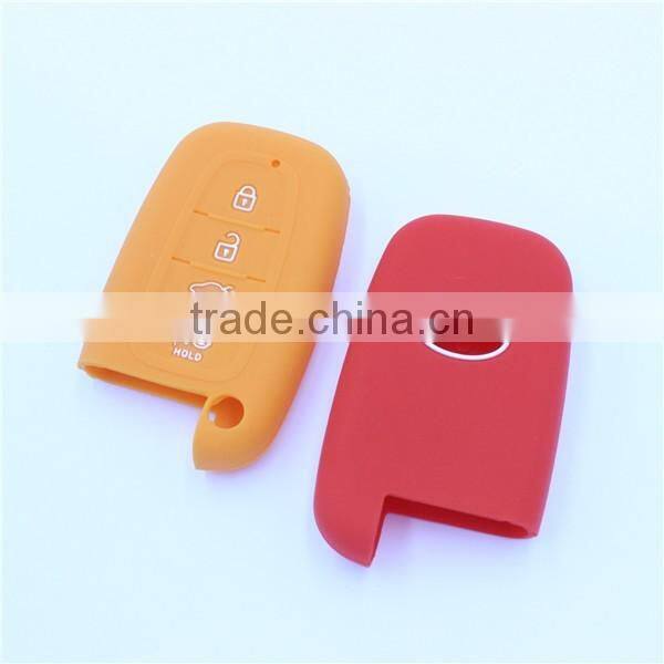 Silicone rubber key shell, key cover for hyundai MISTRA 4 buttons