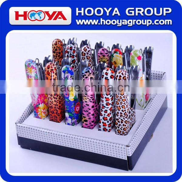 Metal floral stapler with flower print for gift