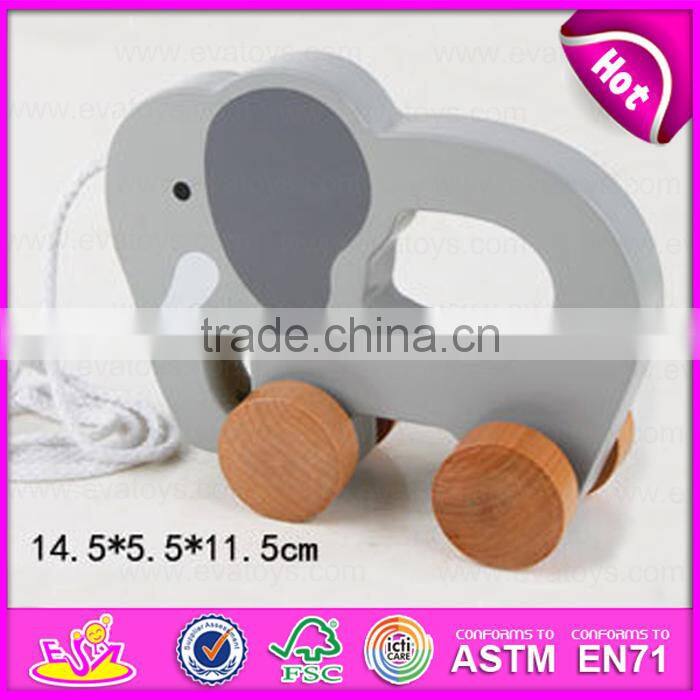 Hot sale high quality Wooden Baby Push and Pull crocodile toy,Promotional gift wooden push up toyin bulk W05B082-A1