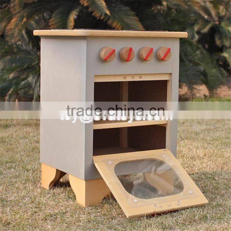 Pretend play kitchen toys wooden kids cooking set W10C301