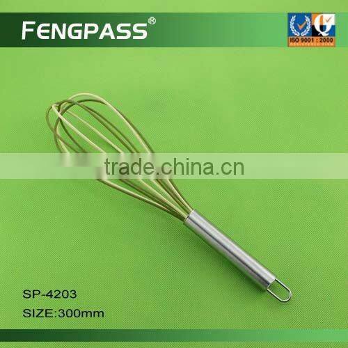 Wooden hadnle egg whisk / egg beater / kitchen utensil EW-1011