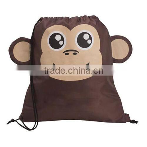 Cartoon Animal Shape Wholesale Customized Drawstring Bag,Cheap Drawstring Backpack