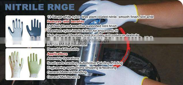 CR 10G seamless T/C liner palm coated latex,crinkle finish,knit wrist with hasp