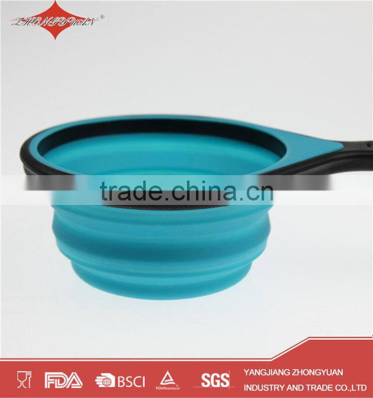 Multicolor new design 4pcs of silicone measuring tools measuring spoons