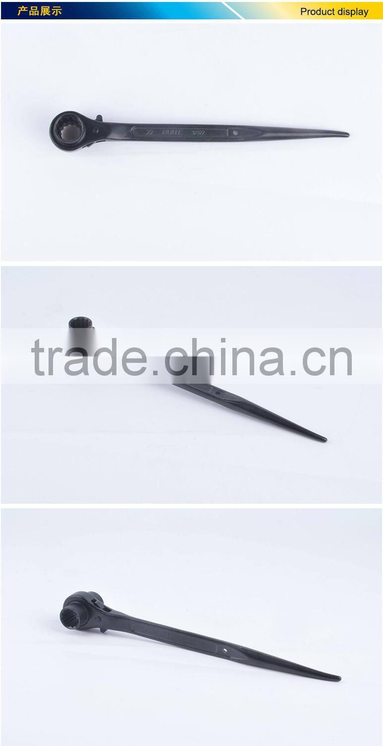 black pointed tail ratchet wrench,19*22 ratchet wrench,black ratchet wrench