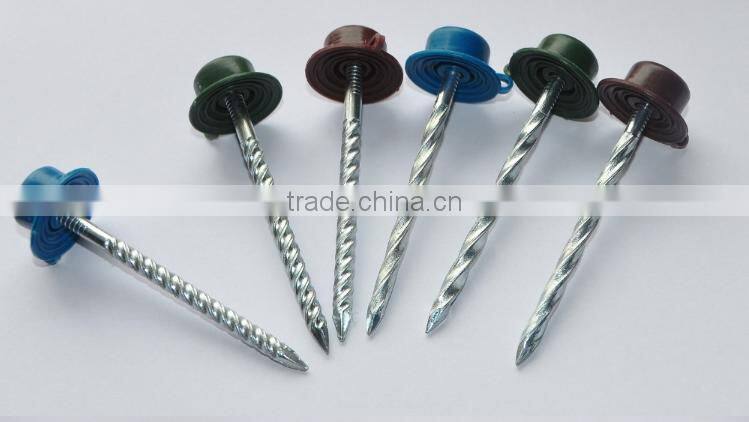 roofing nails with plastic cap