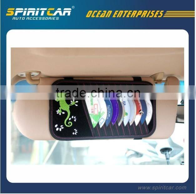 Orange 420D Oxford Material Back Seat Car Organizer with Multi-function