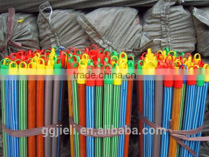 pvc cover wooden handle for broom ,wooden broom stick,brush handle