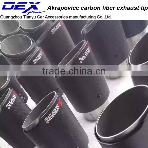 Customized Carbon Fiber Akrapovic universal exhaust tips