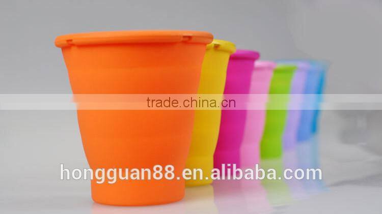Wholesale unique cheap portable silicone collapsible custom foldable cups