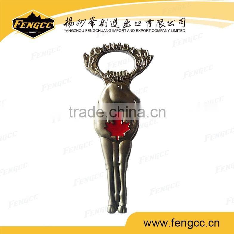 High quality bear animal shaped customized stainless steel bottle opener for beer bottle