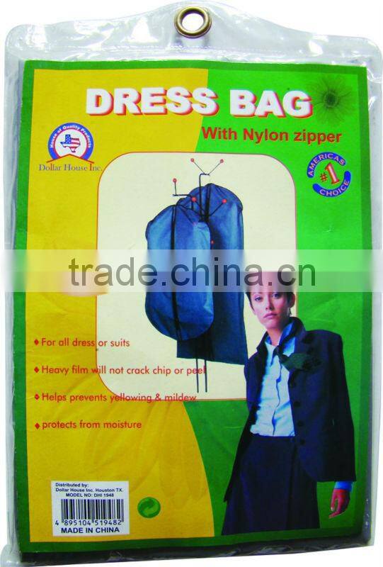 Customized New view mens leather suit cover/ disposable garment bag