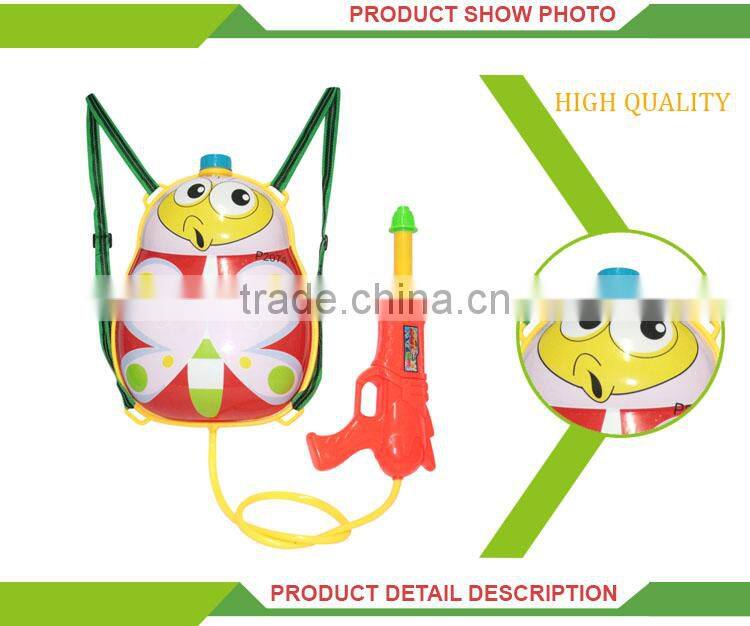 Most popular outdoor game plastic backpack water toy gun parts